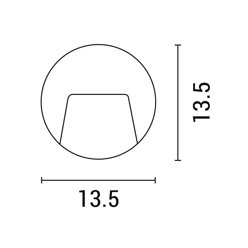 Arte Illumina Φωτιστικό Τοίχου SLIM LED 3W IP65 230V 3000K Φ135mm Λευκό PRO (145-52014)