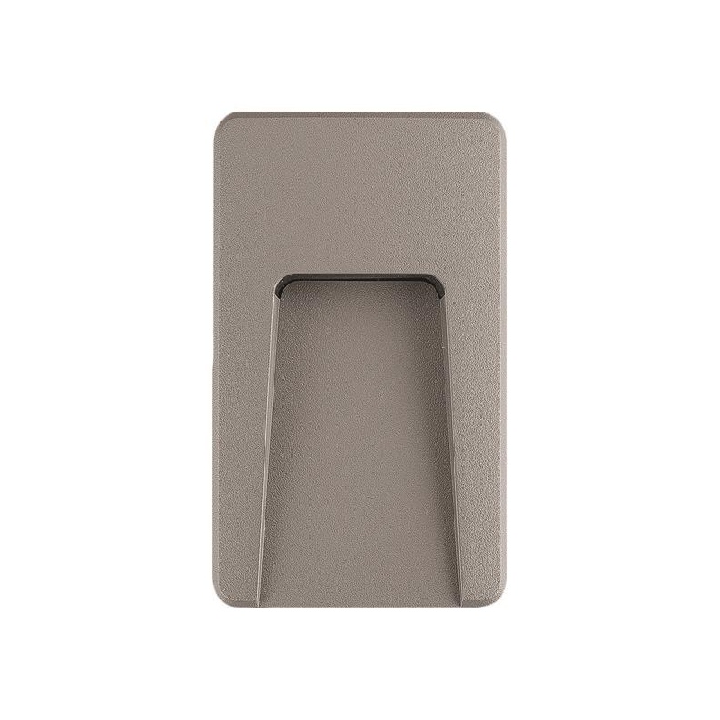 Arte Illumina Φωτιστικό Τοίχου SLIM LED 3W IP65 230V 3000K 90x150mm Γκρι PRO (145-52023)