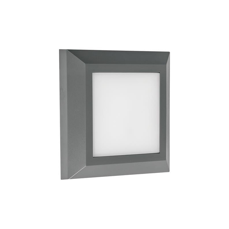 Arte Illumina Φωτιστικό Τοίχου SLIM LED 3W IP65 230V 3CCT 125x125mm Γραφίτης PRO (145-52087)