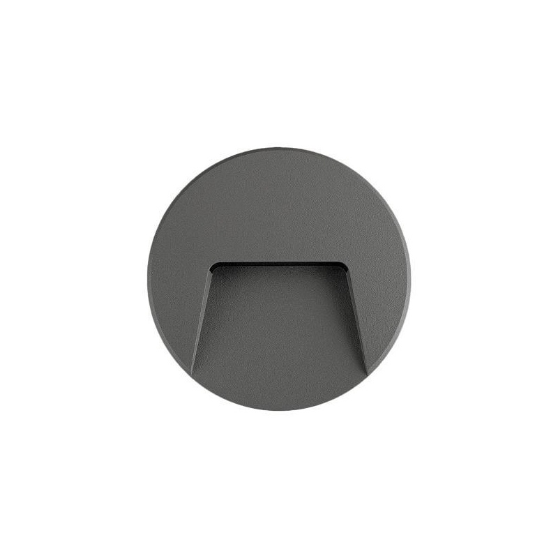 Arte Illumina Φωτιστικό Τοίχου SLIM LED 3W IP65 230V 4000K Ø135mm Γραφίτης PRO (145-52095)