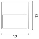 Arte Illumina Απλίκα Τοίχου SLIM LED 3W 120x120x12 3000K IP65 Λευκή PLUS (145-52101)