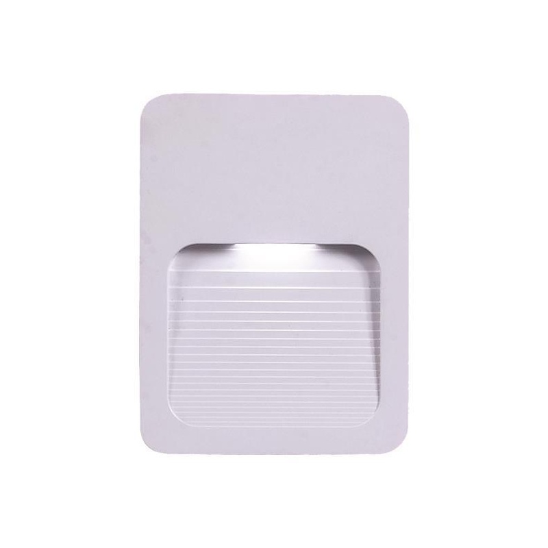 Arte Illumina Απλίκα Τοίχου SLIM LED 2W 120x90x12 3000K IP65 Λευκή PLUS  (145-52102)