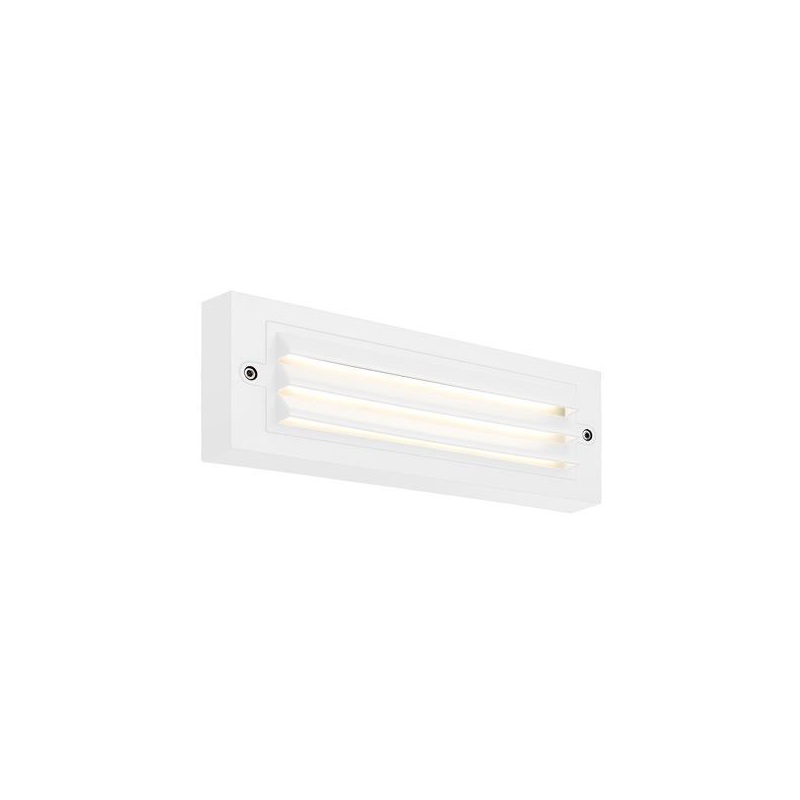 Arte Illumina Φωτιστικό Τοίχου με Γρίλιες LED 6W 255x42x90 3CCT IP65 Λευκό SENARIO (145-52108)