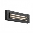 Arte Illumina Φωτιστικό Τοίχου με Γρίλιες LED 6W 255x42x90 3CCT IP65 ΜαύροSENARIO (145-52109)