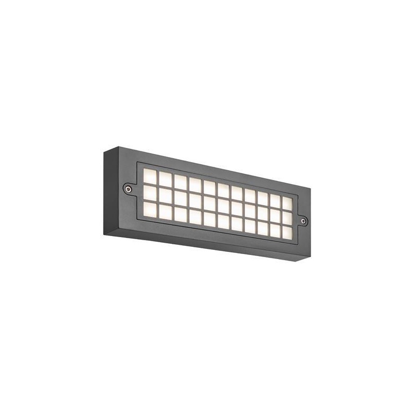 Arte Illumina Φωτιστικό Τοίχου LED 6W 255x30x90 3CCT IP65 Γραφίτης SENARIO (145-52119)
