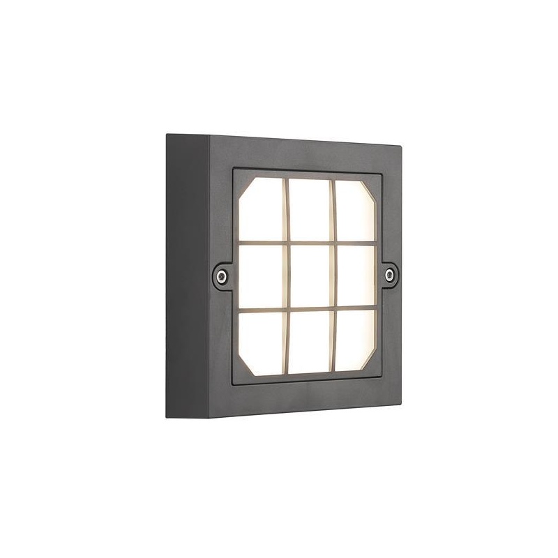 Arte Illumina Φωτιστικό Τοίχου LED 6W 135x135x32 3CCT IP65 Γκρι SENARIO (145-52122)