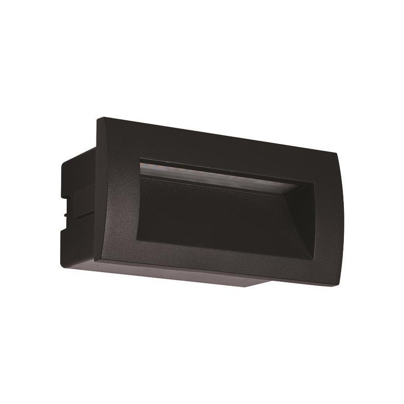 Arte Illumina Φωτιστικό Χωνευτό LED 3W IP54 220-240V 140x70x70mm Μαύρο PRO (145-52502)