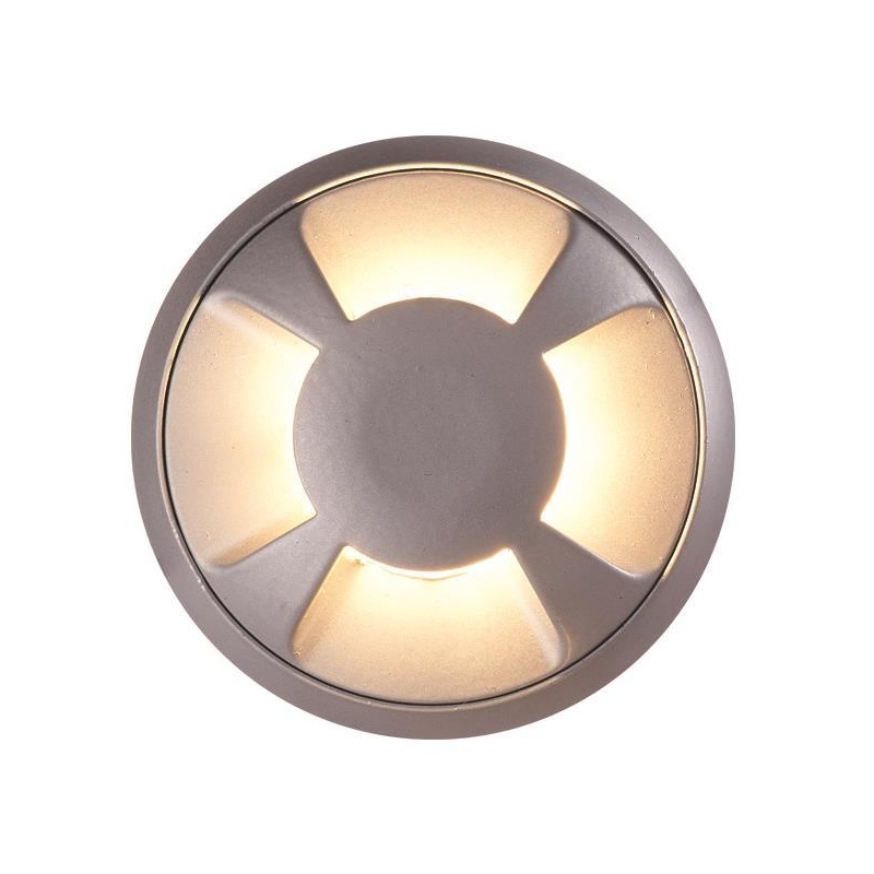 Arte Illumina Φωτιστικό Δαπέδου Εξωτερικό 4F LED 3W IP65 12V Ø68x24mm Μαύρο PRO (145-52521)