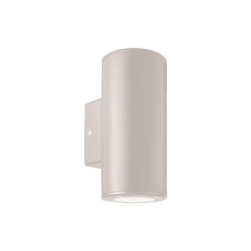 Arte Illumina Απλίκα Τοίχου Στρογγυλή Up-Down Πλαστική GU10 Λευκή (145-82014)