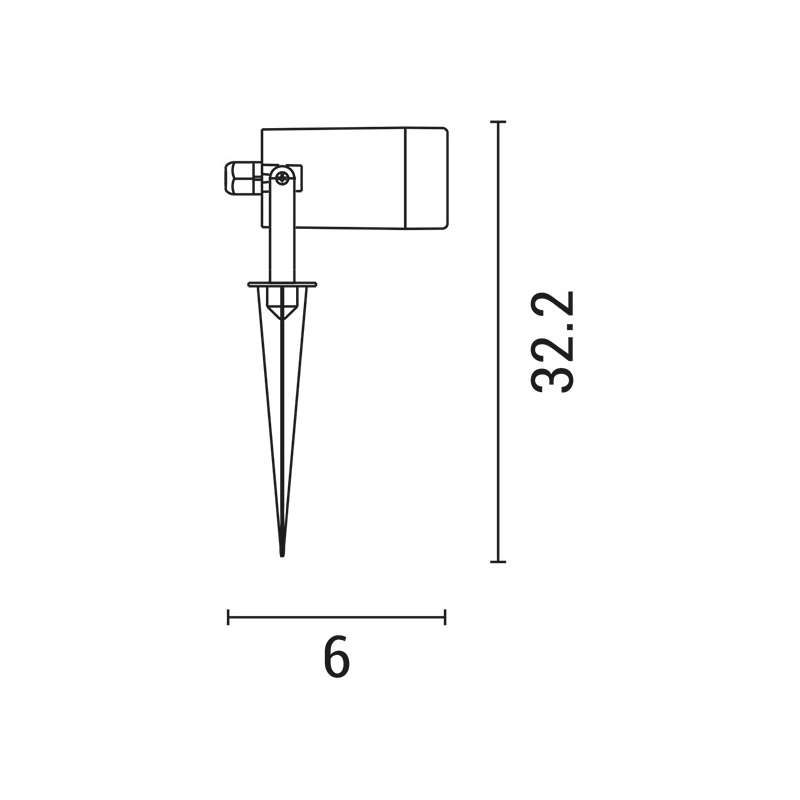 Arte Illumina Σποτ Κήπου Πλαστικό GU10 IP65 230V Λευκό (145-82020)