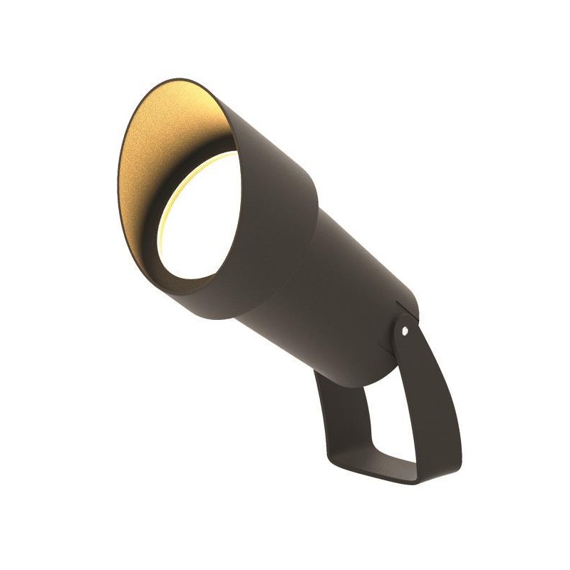 Arte Illumina Σποτ Κήπου Πλαστικό με Κάλυπτρο GU10 IP54 230V Ø95x100 Μαύρο (145-82027)
