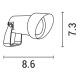 Arte Illumina Σποτ Κήπου Πλαστικό με Κάλυπτρο GU10 IP54 230V Ø95x100 Μαύρο (145-82027)
