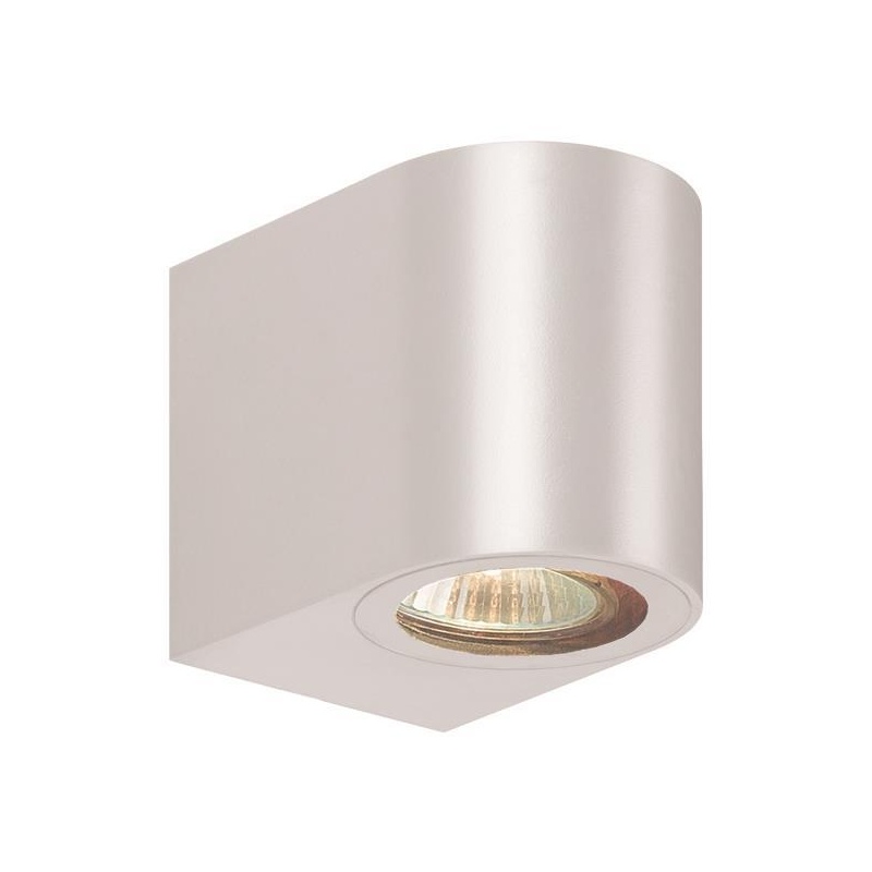 Arte Illumina Απλίκα Τοίχου Down Οβάλ Πλαστική GU10 IP54 Λευκή  (145-82060)