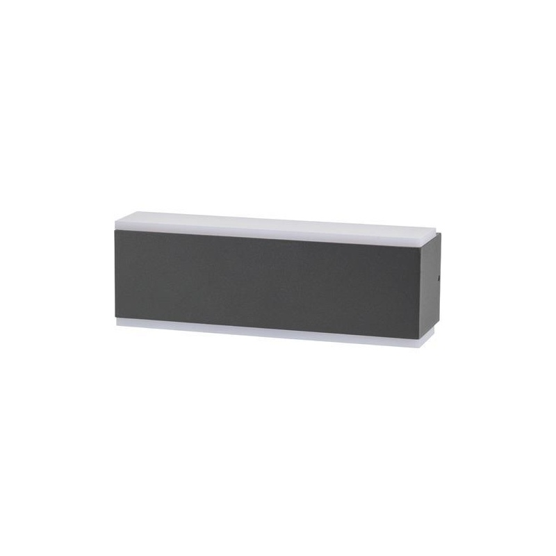 Arte Illumina Απλίκα Τοίχου Up-Down Τετράγωνη Αλουμινίου LED 10W Γραφίτης NIKITA  (145-82095)