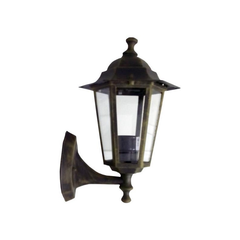 Arte Illumina Απλίκα Τοίχου Αλουμινίου Εξάγωνη Μπρονζέ E27  (154-55123)