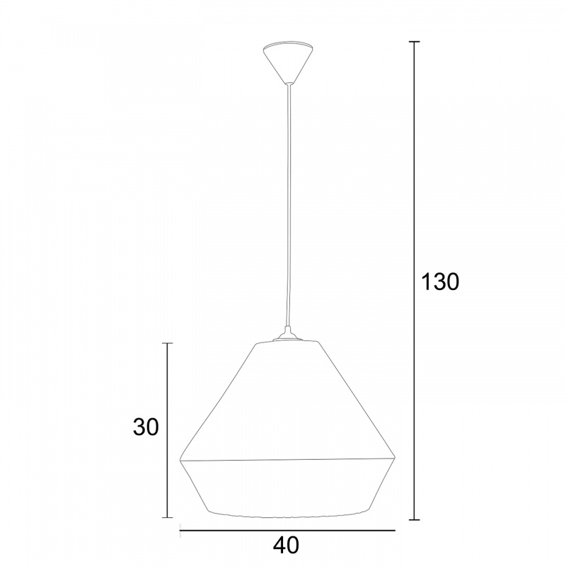 Arkolight Φωτιστικό Μονόφωτο ύφασμα  Γκρι Ε27 Φ40 (P986-5-40)