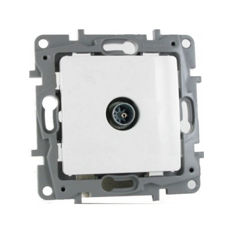 Legrand Niloe Πρίζα TV Διέλευσης Λευκή (764552)