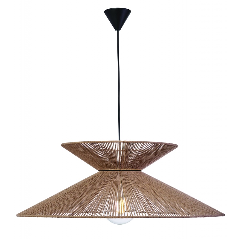 Arkolight Φωτιστικό Μονόφωτο  Σχοινί Natural Ε27 Φ70 (984-22-70)