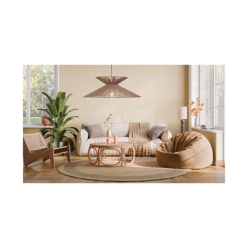 Arkolight Φωτιστικό Μονόφωτο  Σχοινί Natural Ε27 Φ70 (984-22-70)