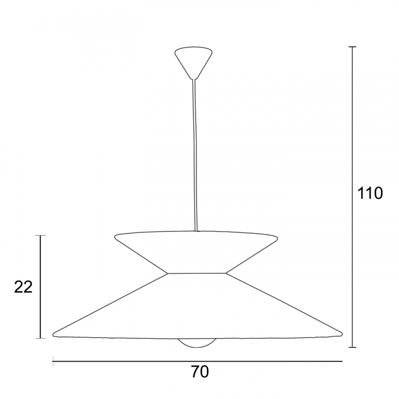 Arkolight Φωτιστικό Μονόφωτο  Σχοινί Natural Ε27 Φ70 (984-22-70)