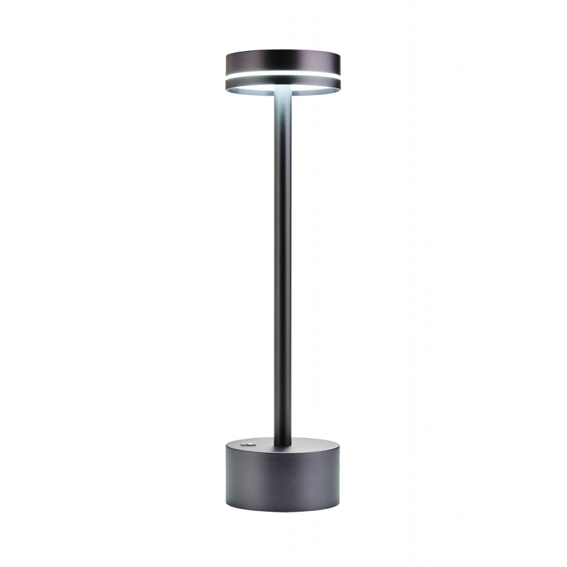 Arkolight Φωτιστικό Επαναφορτιζόμενο Led 3W 3CCT Dimmable  Γραφίτης (1630-8)