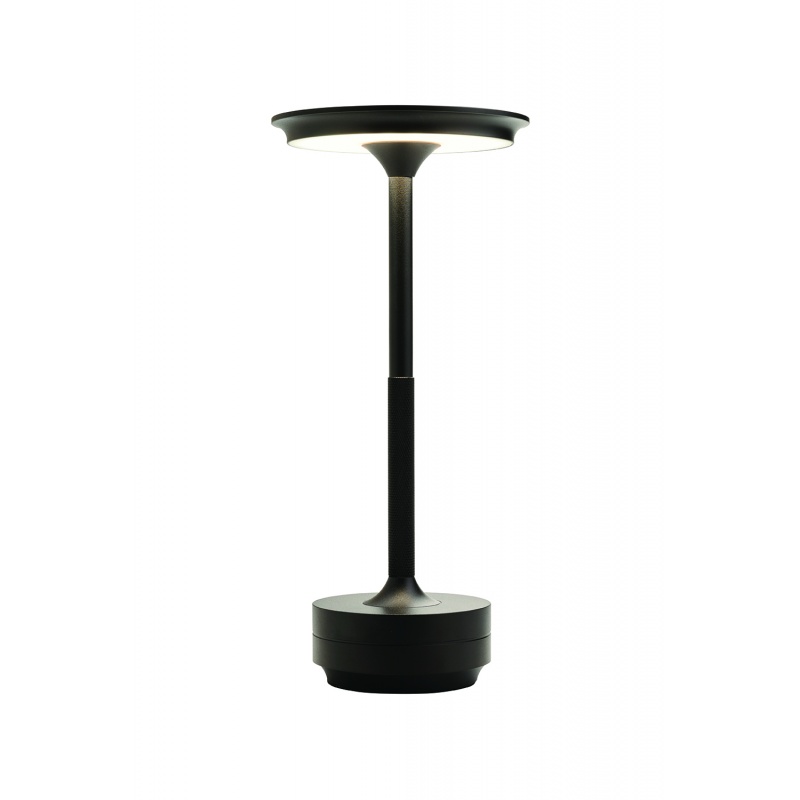 Arkolight Φωτιστικό Επαναφορτιζόμενο Led 3W 3CCT Dimmable Μαύρο Ματ (1633-3)