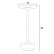 Arkolight Φωτιστικό Επαναφορτιζόμενο Led 3W 3CCT Dimmable Μαύρο Ματ (1633-3)