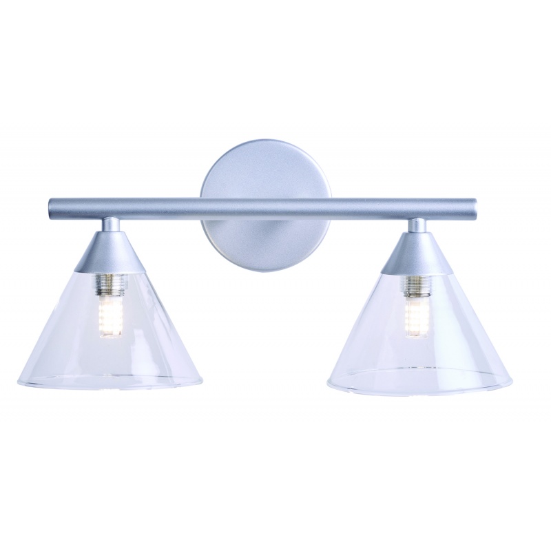 Arkolight Απλίκα Δίφωτη G9 Ασημί (1621-8-2)