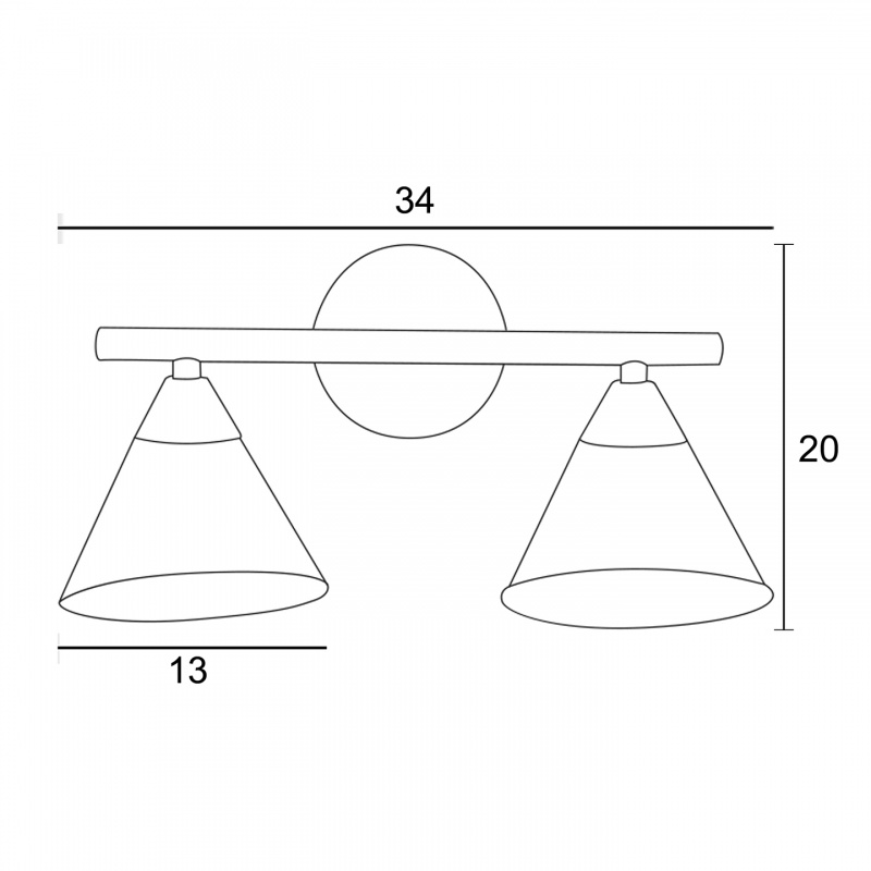 Arkolight Απλίκα Δίφωτη G9 Ασημί (1621-8-2)