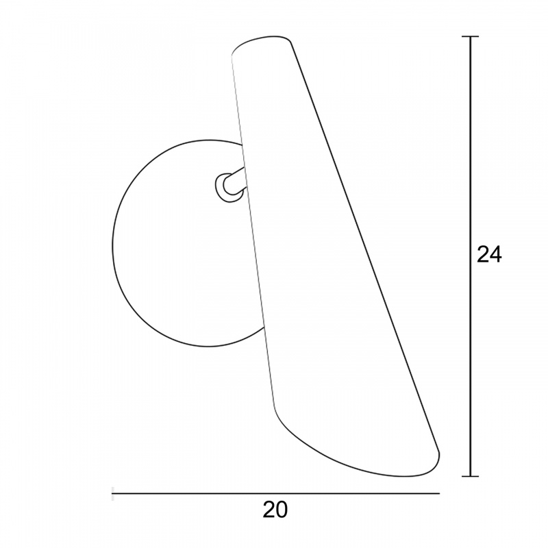 Arkolight Απλίκα E14 Λευκή (713-1-A1)
