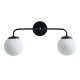 Arkolight Απλίκα Δίφωτη G9 Μαύρη Ματ (710-3-2)