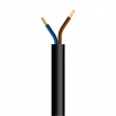 Καλώδιο Εύκαμπτο H05VV-F 2x1mm² Μαύρο 1m