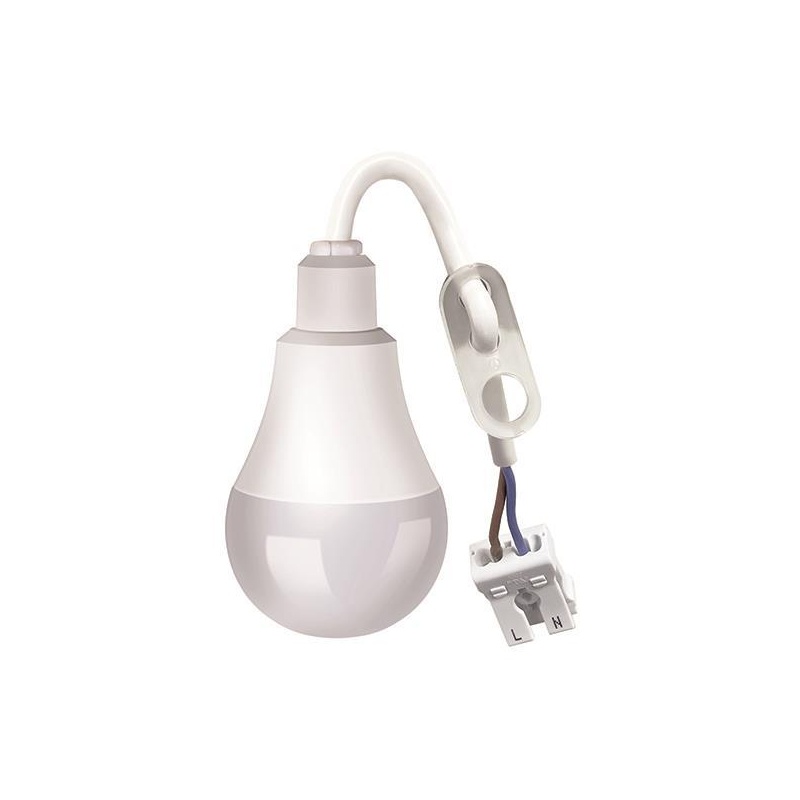 Eurolamp Λάμπα Led Κοινή A60 9W 4000K 220-240V με Κλέμμα (147-77520)