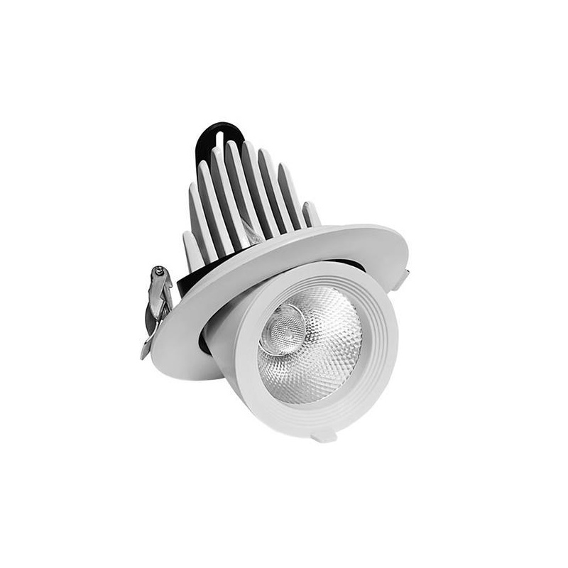 Eurolamp LED COB κινητό χωνευτό φωτιστικό 20W 36° 3CCT (145-65022)
