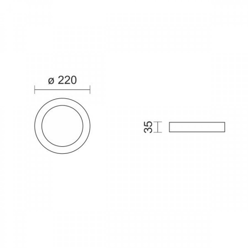 Spotlight Led SMD Slim panel 18W 140° CCT (6925)
