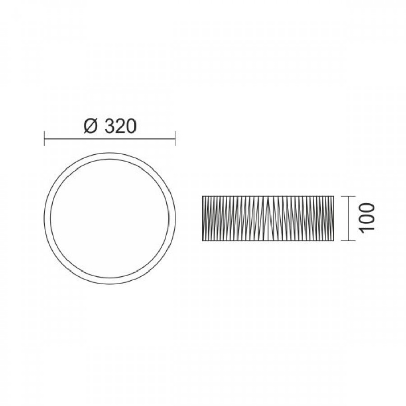 Spotlight Led Πλαφονιέρα 18W CCT Ø32 Λευκή (6983)