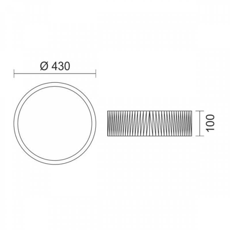 Spotlight Led Πλαφονιέρα 27W CCT Ø43 Λευκή (6986)