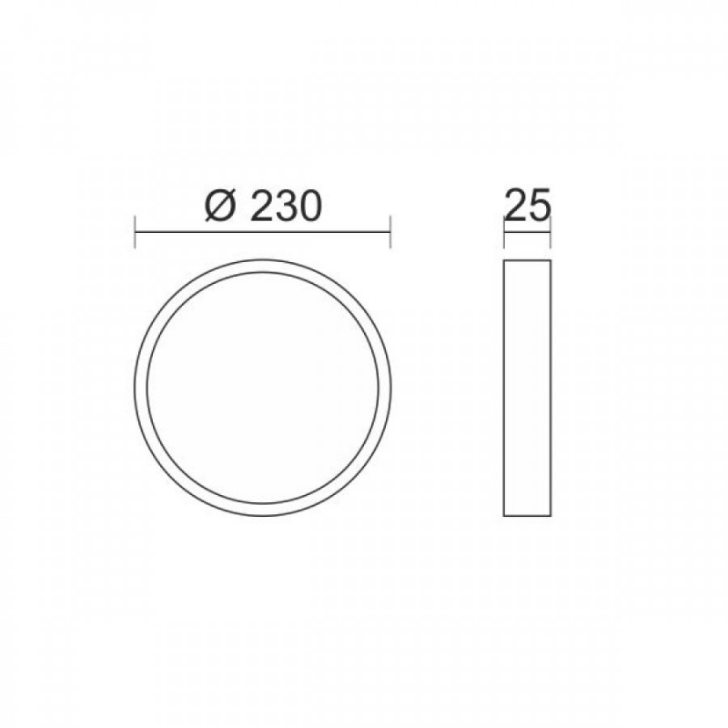 Spotlight Led Πλαφονιέρα 24W CCT Ø24 (6930)