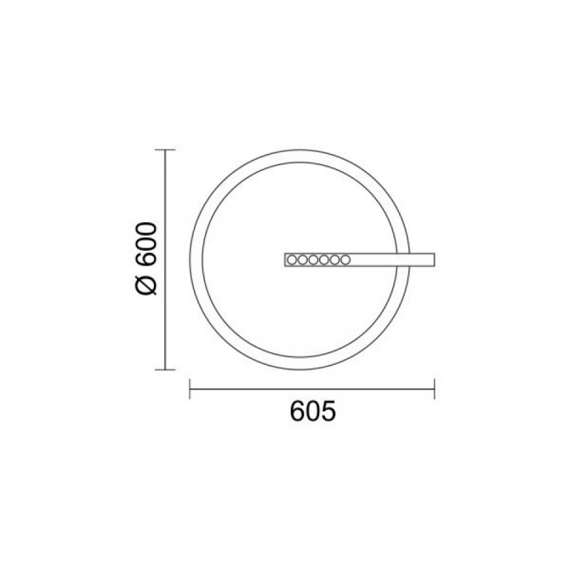 Spotlight Led Κρεμαστό Φωτιστικό 40W 3000K Ø60 Λευκό (6992)