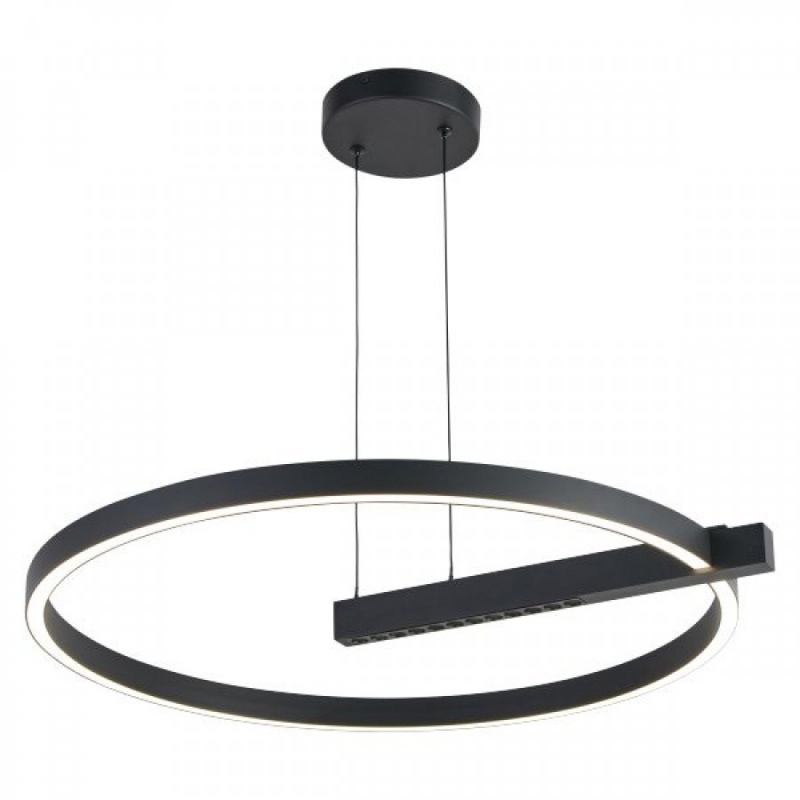 Spotlight Led Κρεμαστό Φωτιστικό 40W 3000K Ø60 Μαύρο (6993)