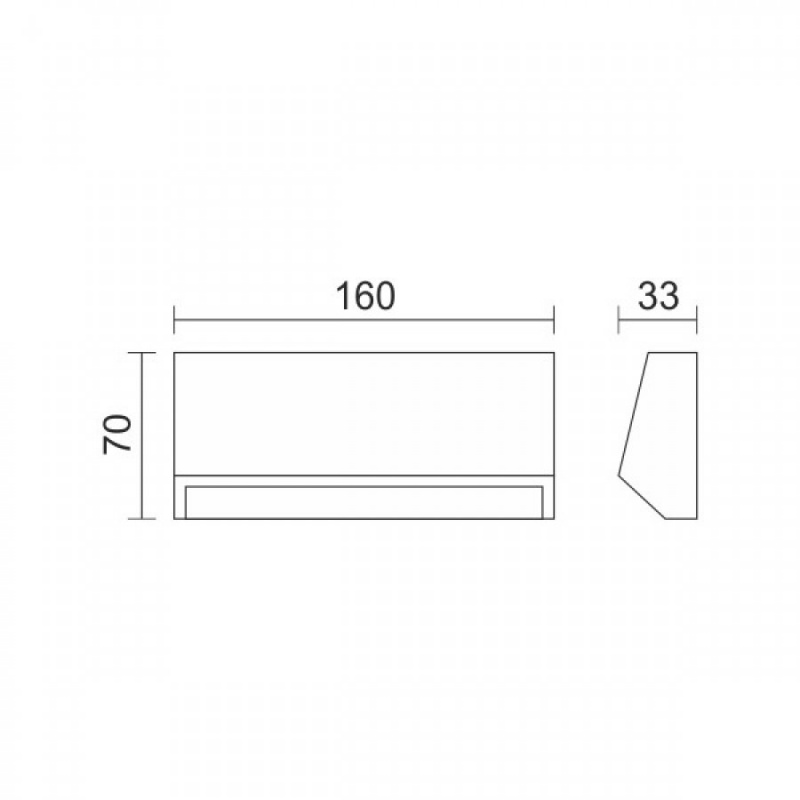 Spotlight Επιτοίχιο Led Φωτιστικό 3W CCT Μαύρο (7870)