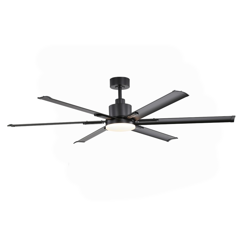 Aca Ανεμιστήρας Οροφής 165cm DC45W 6 Πτερυγίων Μαύρος (FANKMBL10G)