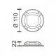 Spotlight Ηλιακό Led Φωτιστικό Εδάφους 2W CCT (6832)