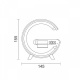 Spotlight Led Φωτιστικό Γραφείου 5W CCT Λευκό (6920)