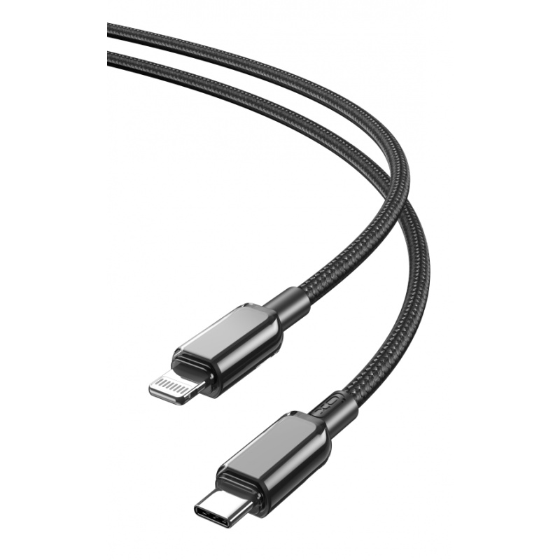 XO Καλώδιο Φόρτισης Type C σε Lightning 1m 27W Μαύρο (NB-Q250A)
