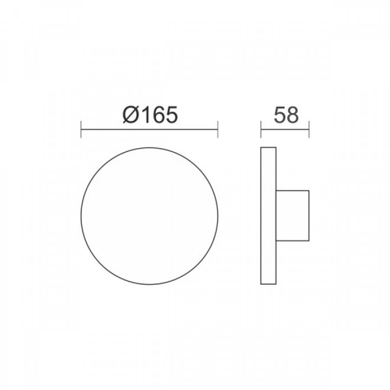 Spotlight LED SMD Επίτοιχη Απλίκα Στρογγυλή Μαύρη 8W CCT (7876)