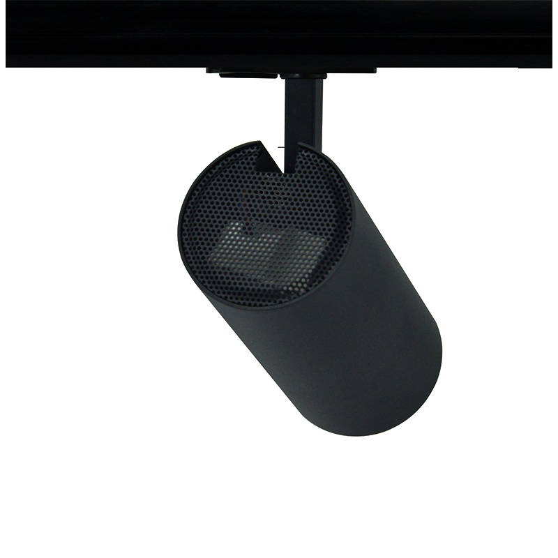 Aca Σποτ ράγας LED COB 2 καλωδίων 27W 4000K 36° Αμμώδες Μαύρο (SOLINE2740B2)