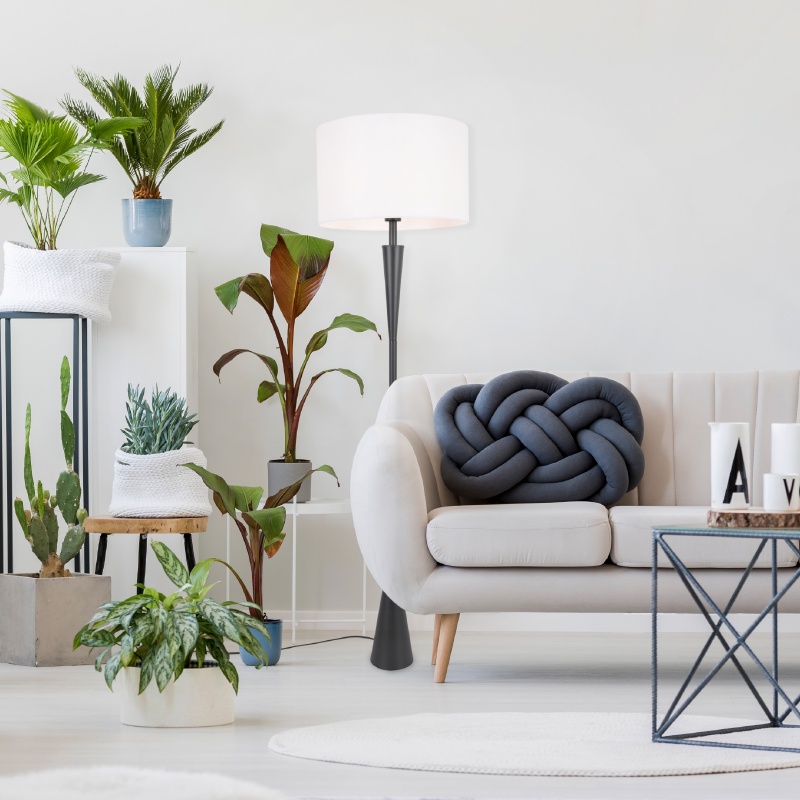 Aca Φωτιστικό Δαπέδου PLANN Μαύρο (MF240451)