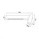 Aca Led Επιτοίχιο Φωτιστικό 12W 3200K HERMES Λευκό (SF2110LEDWHR)
