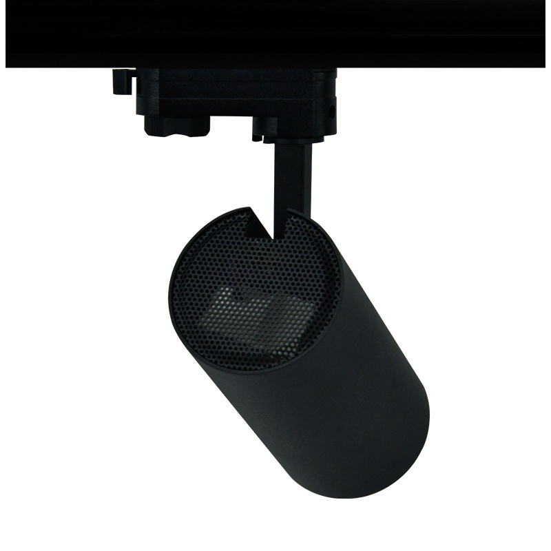 Aca Σποτ ράγας LED COB 4 καλωδίων 27W 4000K 36° Αμμώδες Μαύρο (SOLINE2740B4)